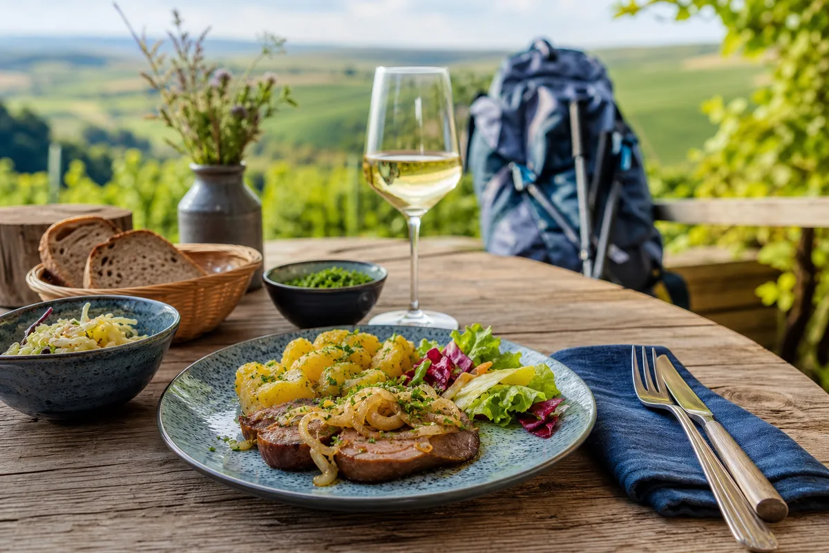 Regionale Küche nach der Tour: was auf rheinhessischen Karten steht
